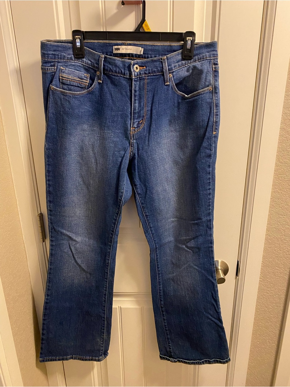 Levis 515 Jeans 12 S Boot Cut Stretch Blue Denim Bootcut 12S Embroidered Pockets